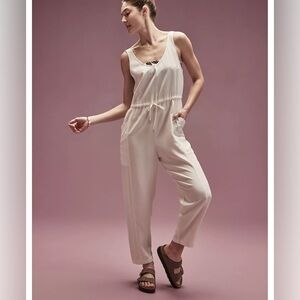 Calia by Carrie Underwood Cream Jumpsuit Size S